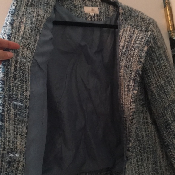 Chanon Collection beautiful blue tweed jacket - Picture 7 of 12